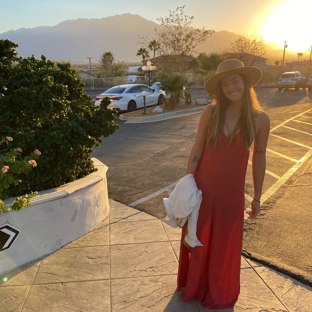 Reformation Coral Backless Maxi Dress